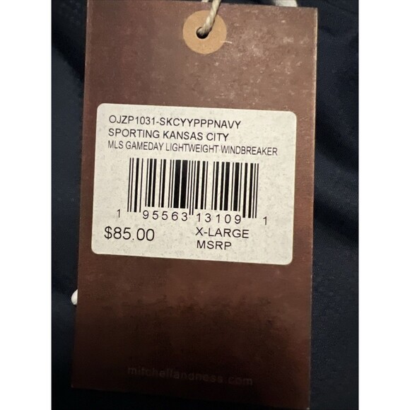 XL Mitchell & Ness Sporting Kansas City MLS Highlight Reel Windbreaker - Picture 4 of 8